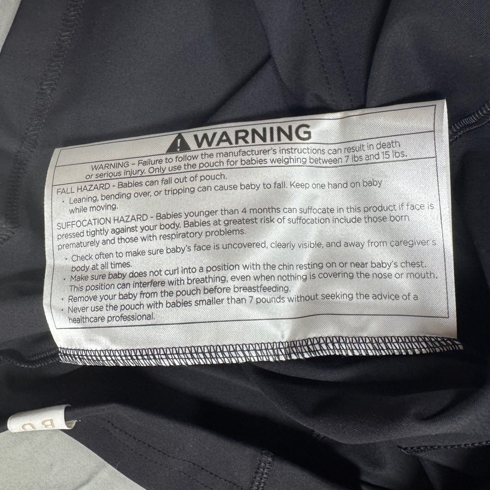 Lalabu Dad Shirt Babywearing Tee Black XL Short Sleeve Pouch Carrier 7-15lbs NEW - Picture 13 of 13